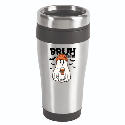 Funny Halloween Ghost Bruh I Mean Boo 16oz Travel Tumbler