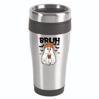 Funny Halloween Ghost Bruh I Mean Boo 16oz Travel Tumbler