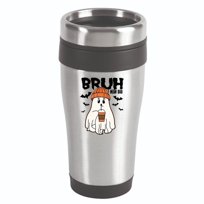 Funny Halloween Ghost Bruh I Mean Boo 16oz Travel Tumbler