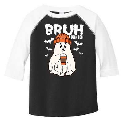 Funny Halloween Ghost Bruh I Mean Boo Toddler Fine Jersey T-Shirt