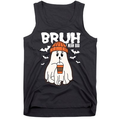 Funny Halloween Ghost Bruh I Mean Boo Tank Top