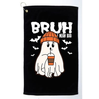 Funny Halloween Ghost Bruh I Mean Boo Golf Towel
