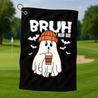 Funny Halloween Ghost Bruh I Mean Boo Golf Towel