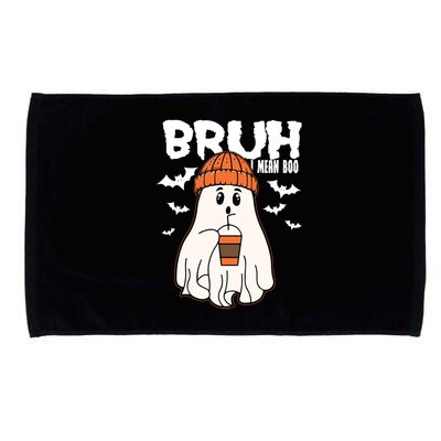 Funny Halloween Ghost Bruh I Mean Boo Microfiber Hand Towel
