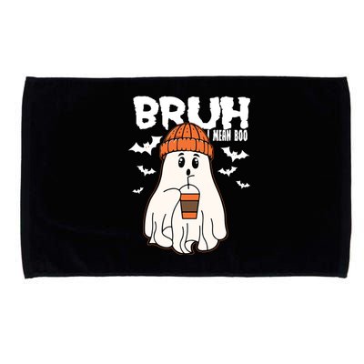 Funny Halloween Ghost Bruh I Mean Boo Microfiber Hand Towel