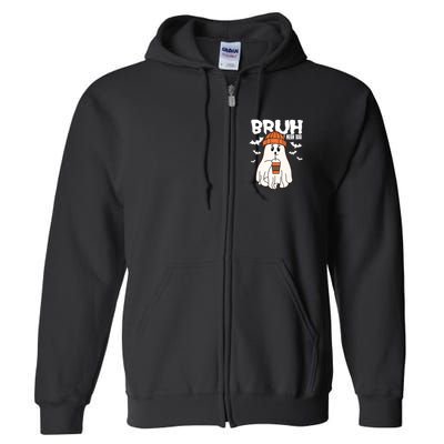 Funny Halloween Ghost Bruh I Mean Boo Full Zip Hoodie