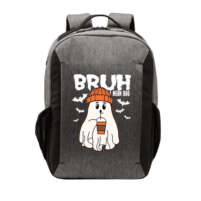 Funny Halloween Ghost Bruh I Mean Boo Vector Backpack