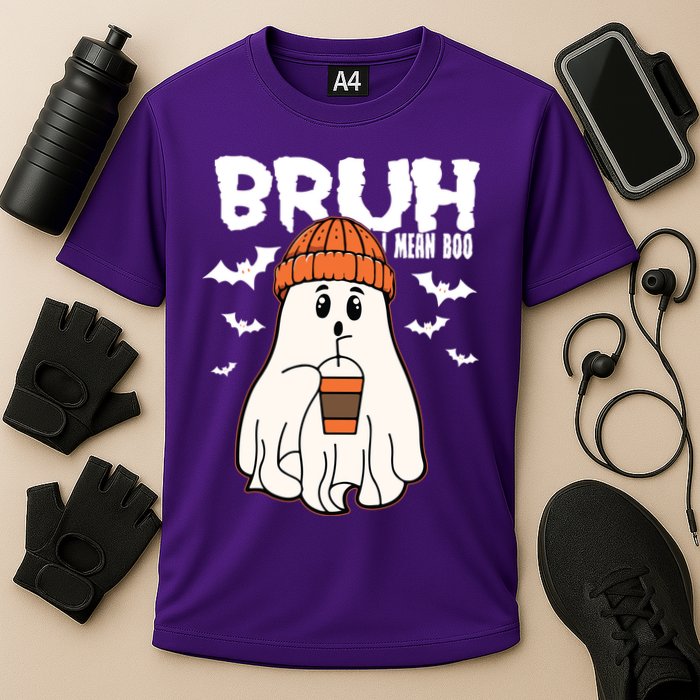 Funny Halloween Ghost Bruh I Mean Boo Performance Shirt