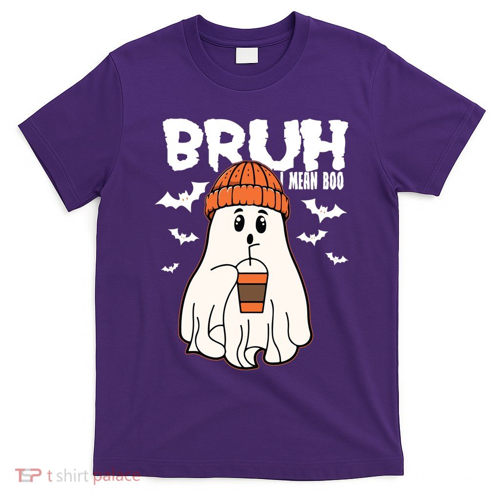 Funny Halloween Ghost Bruh I Mean Boo T-Shirt