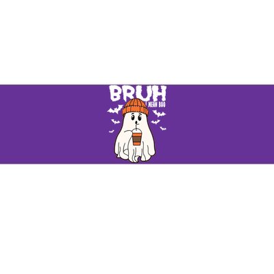 Funny Halloween Ghost Bruh I Mean Boo Bumper Sticker