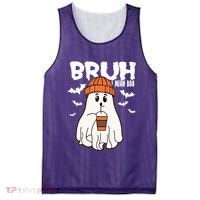 Funny Halloween Ghost Bruh I Mean Boo Mesh Reversible Basketball Jersey Tank