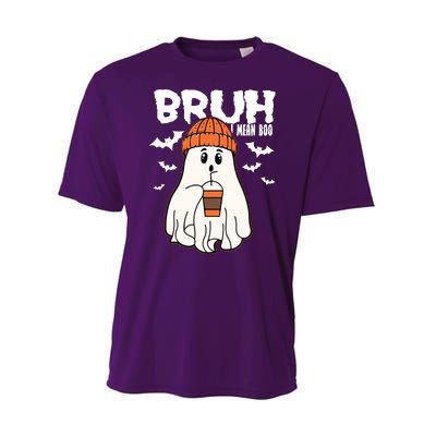 Funny Halloween Ghost Bruh I Mean Boo Performance Sprint T-Shirt