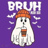 Funny Halloween Ghost Bruh I Mean Boo Poster