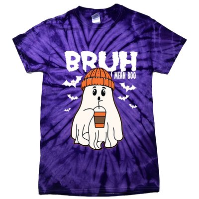 Funny Halloween Ghost Bruh I Mean Boo Tie-Dye T-Shirt
