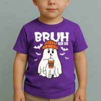 Funny Halloween Ghost Bruh I Mean Boo Toddler T-Shirt