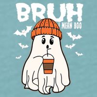 Funny Halloween Ghost Bruh I Mean Boo Sueded Cloud Jersey T-Shirt