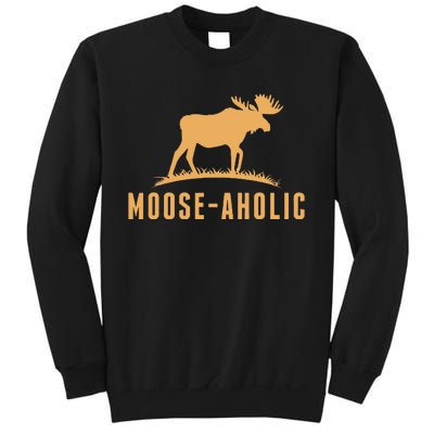 Funny Hunting Graphic Mooseaholic Women Men Moose Hunters Sweatshirt