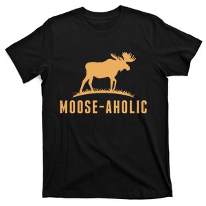 Funny Hunting Graphic Mooseaholic Women Men Moose Hunters T-Shirt