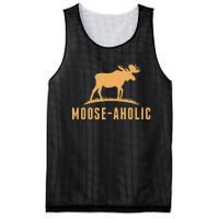 Funny Hunting Graphic Mooseaholic Women Men Moose Hunters Mesh Reversible Basketball Jersey Tank