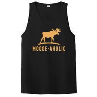 Funny Hunting Graphic Mooseaholic Women Men Moose Hunters PosiCharge Competitor Tank