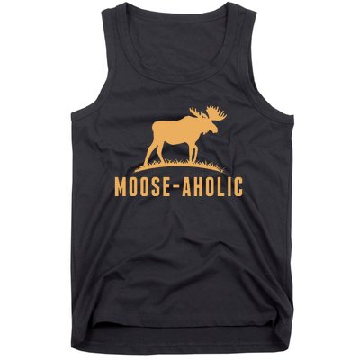 Funny Hunting Graphic Mooseaholic Women Men Moose Hunters Tank Top