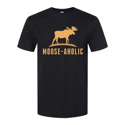 Funny Hunting Graphic Mooseaholic Women Men Moose Hunters Softstyle CVC T-Shirt