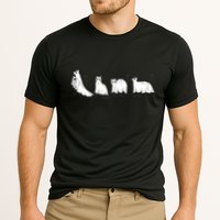 Funny Halloween Ghost Cats Cooling Performance Crew T-Shirt