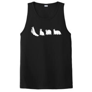 Funny Halloween Ghost Cats PosiCharge Competitor Tank