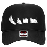 Funny Halloween Ghost Cats Trucker Hat