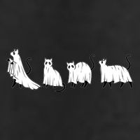 Funny Halloween Ghost Cats Trucker Hat