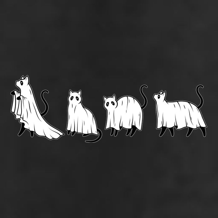 Funny Halloween Ghost Cats Golf Towel