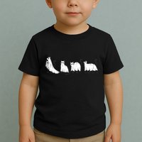 Funny Halloween Ghost Cats Toddler T-Shirt