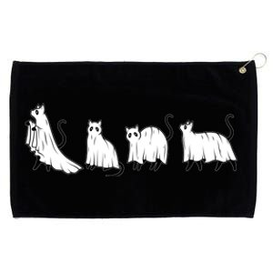 Funny Halloween Ghost Cats Grommeted Golf Towel