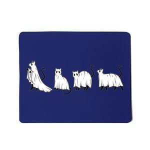 Funny Halloween Ghost Cats Mousepad