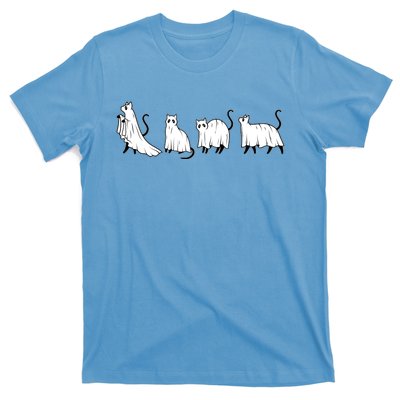 Funny Halloween Ghost Cats T-Shirt