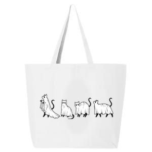 Funny Halloween Ghost Cats 25L Jumbo Tote