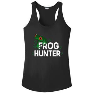 Frog Hunter Gift Little Amphibian Catcher Ladies PosiCharge Competitor Racerback Tank