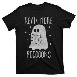 Funny Halloween Ghost Reading Book Spooky and Adorable T-Shirt