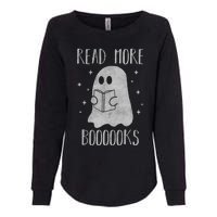 Funny Halloween Ghost Reading Book Spooky and Adorable Womens California Wash Sweatshirt