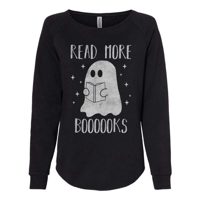 Funny Halloween Ghost Reading Book Spooky and Adorable Womens California Wash Sweatshirt