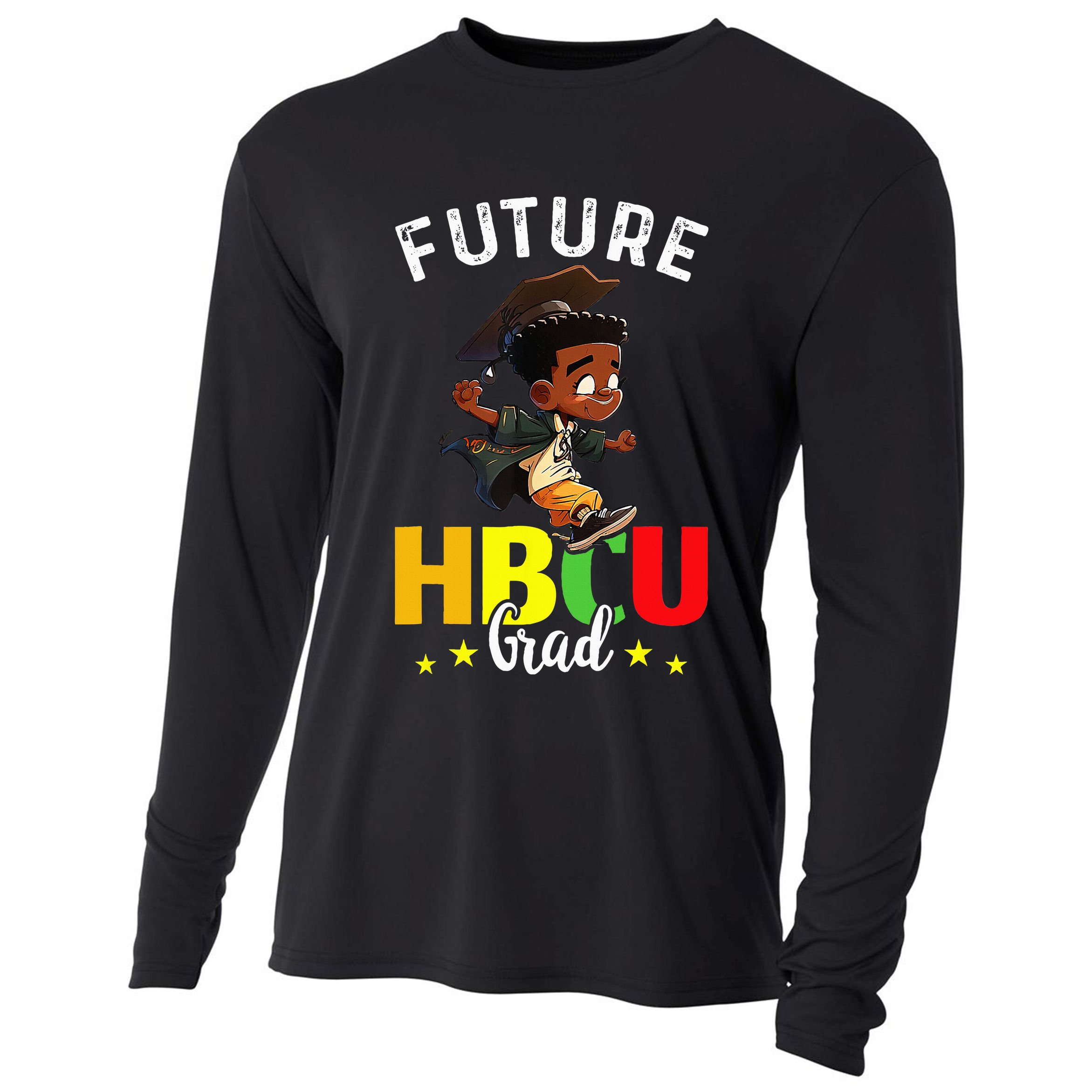 Future HBCU Grad Graduation HBCU Future College Student Cooling Performance Long Sleeve Crew
