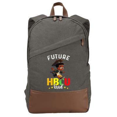 Future HBCU Grad Graduation HBCU Future College Student Cotton Canvas Backpack