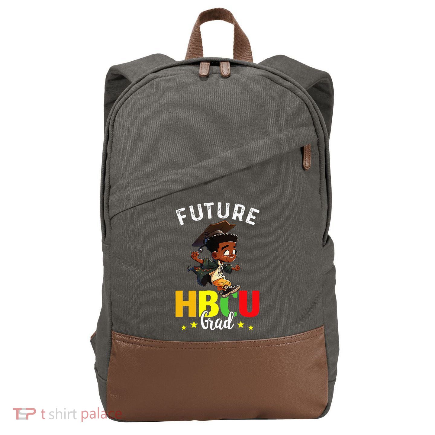 Future HBCU Grad Graduation HBCU Future College Student Cotton Canvas Backpack