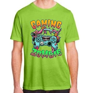 Funny Halloween Gaming Zombie Game Controller Adult ChromaSoft Performance T-Shirt