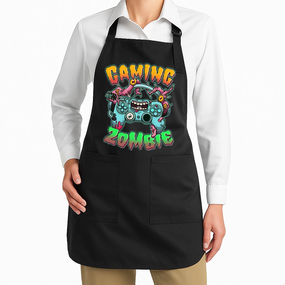 Funny Halloween Gaming Zombie Game Controller Apron