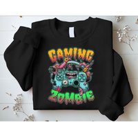 Funny Halloween Gaming Zombie Game Controller Sweatshirt