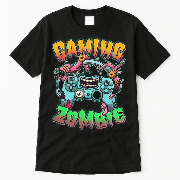 Funny Halloween Gaming Zombie Game Controller Tall T-Shirt