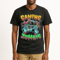 Funny Halloween Gaming Zombie Game Controller Tall T-Shirt
