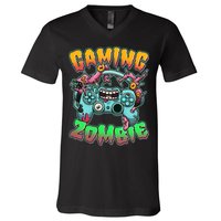 Funny Halloween Gaming Zombie Game Controller V-Neck T-Shirt