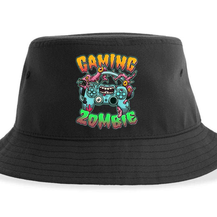 Funny Halloween Gaming Zombie Game Controller Sustainable Bucket Hat